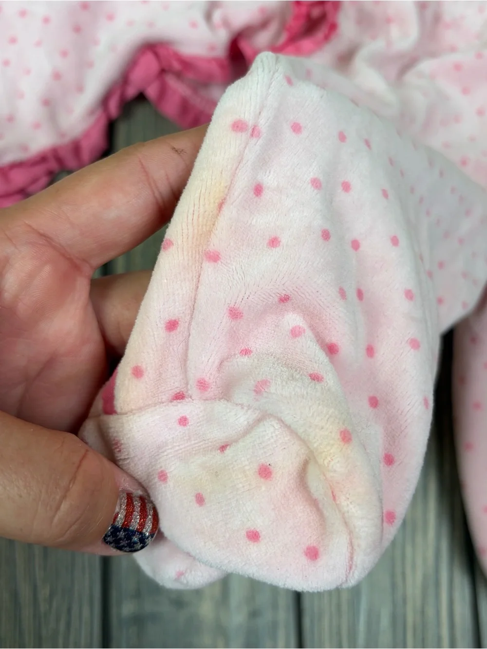 Vintage Y2K Babies R Us Pink Velvet Baby Set Sz 6 months